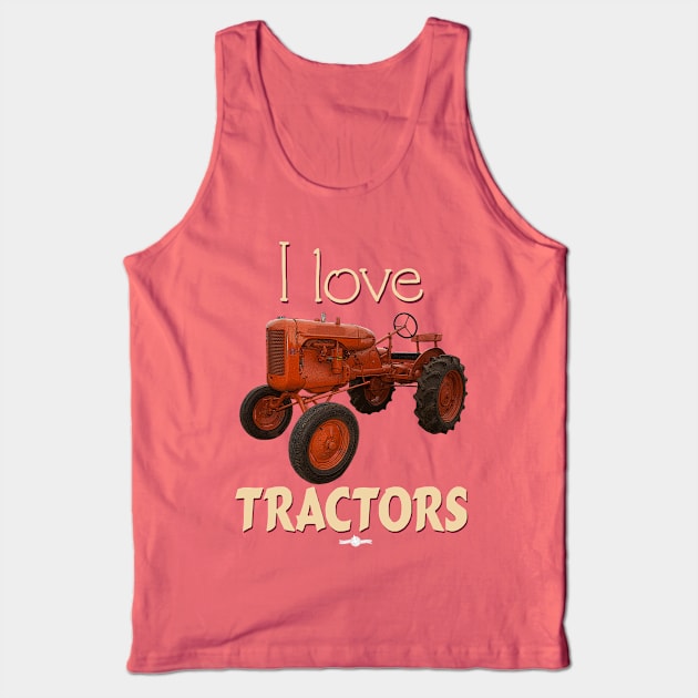 I Love Tractors Allis Chalmers Tank Top by seadogprints